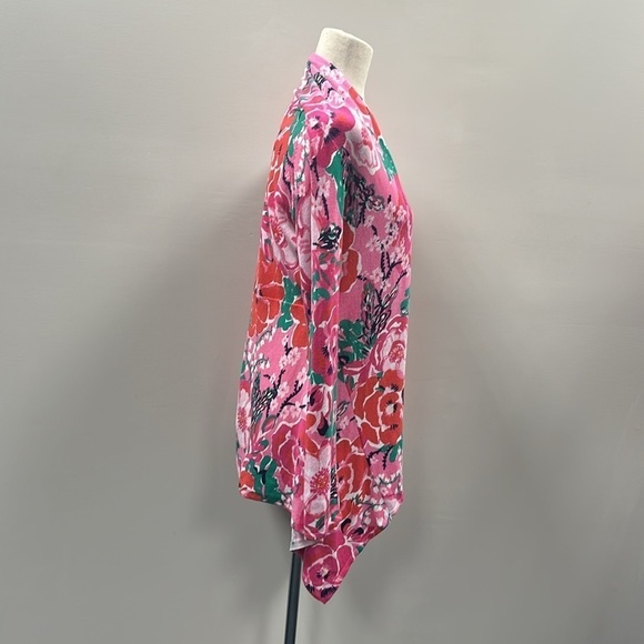 Lilly Pulitzer Jacey Cardigan Sweater Small Floral Cottagecore Preppy Colorful - Picture 5 of 10